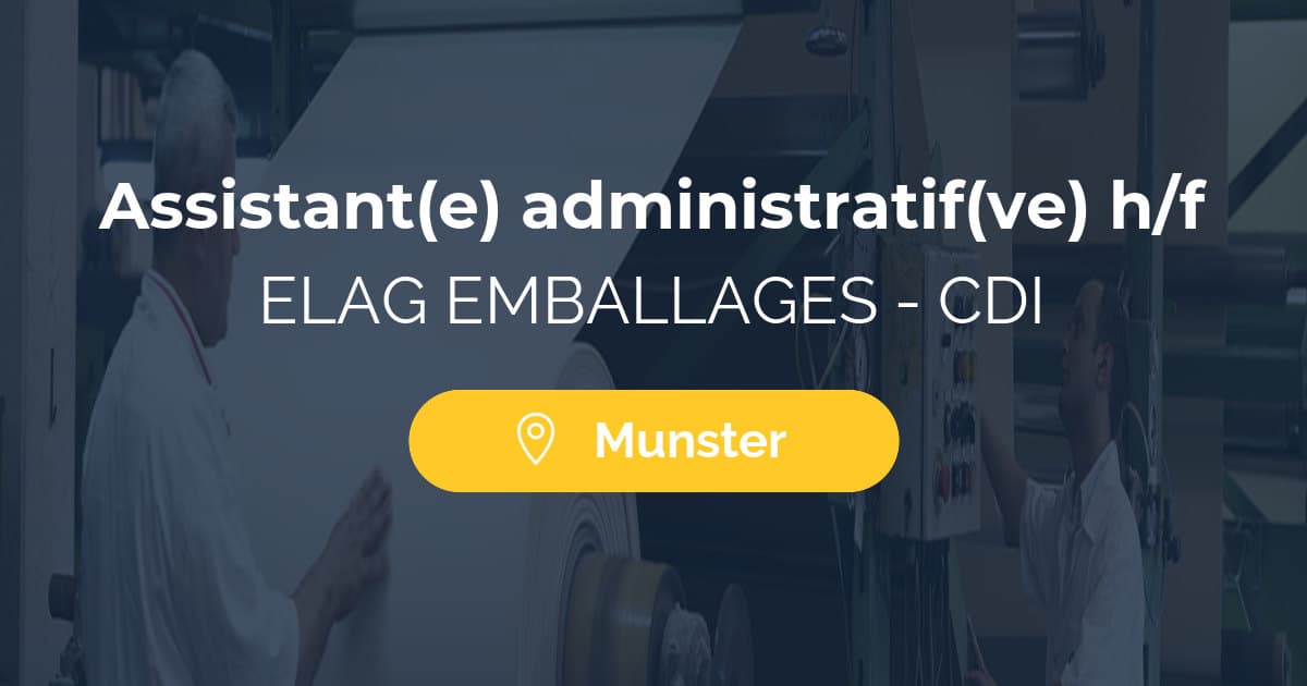 Assistant(e) administratif(ve) h/f