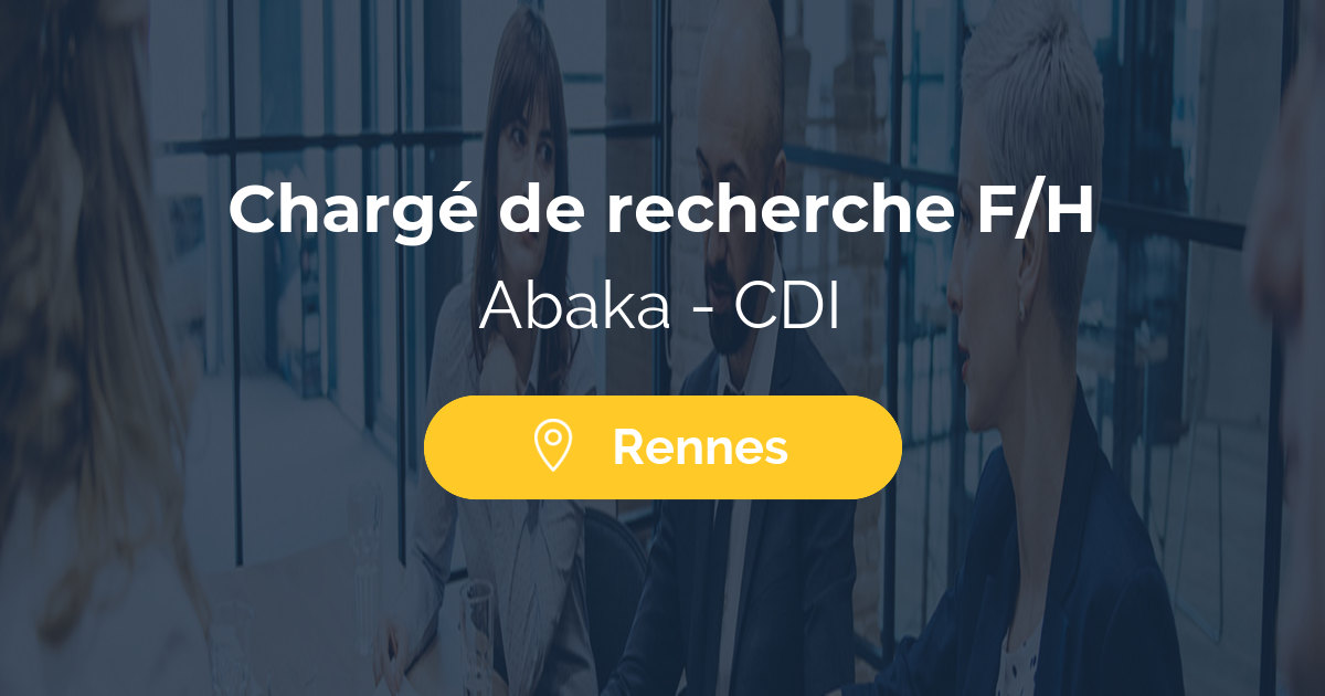 Chargé de recherche F/H