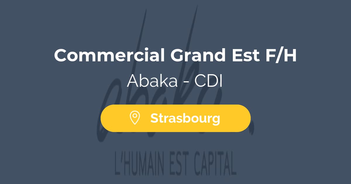 Commercial Grand Est F/H
