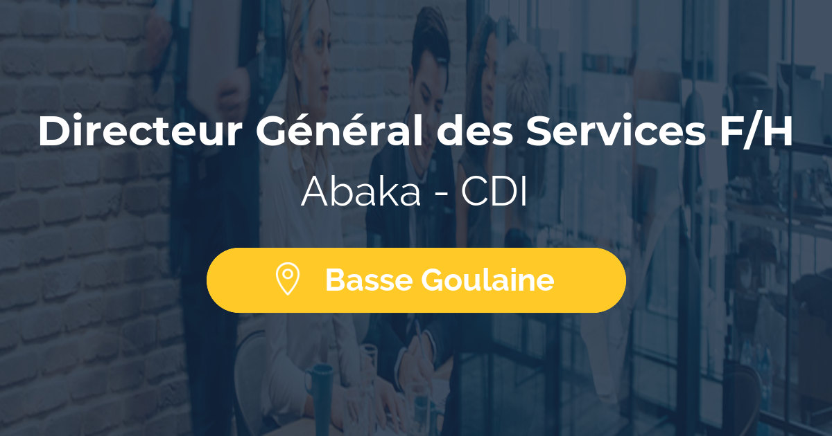 Directeur Général des Services F/H