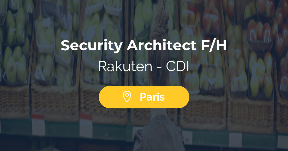 Security Architect F/H