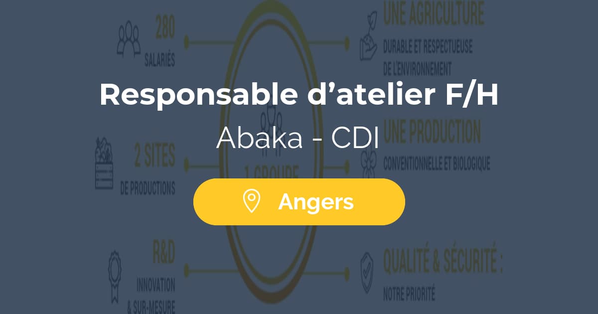 Responsable d’atelier F/H