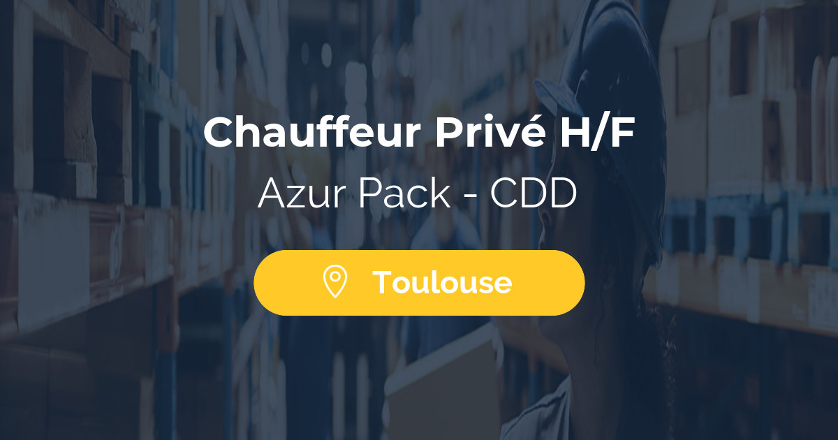 Chauffeur Privé H/F