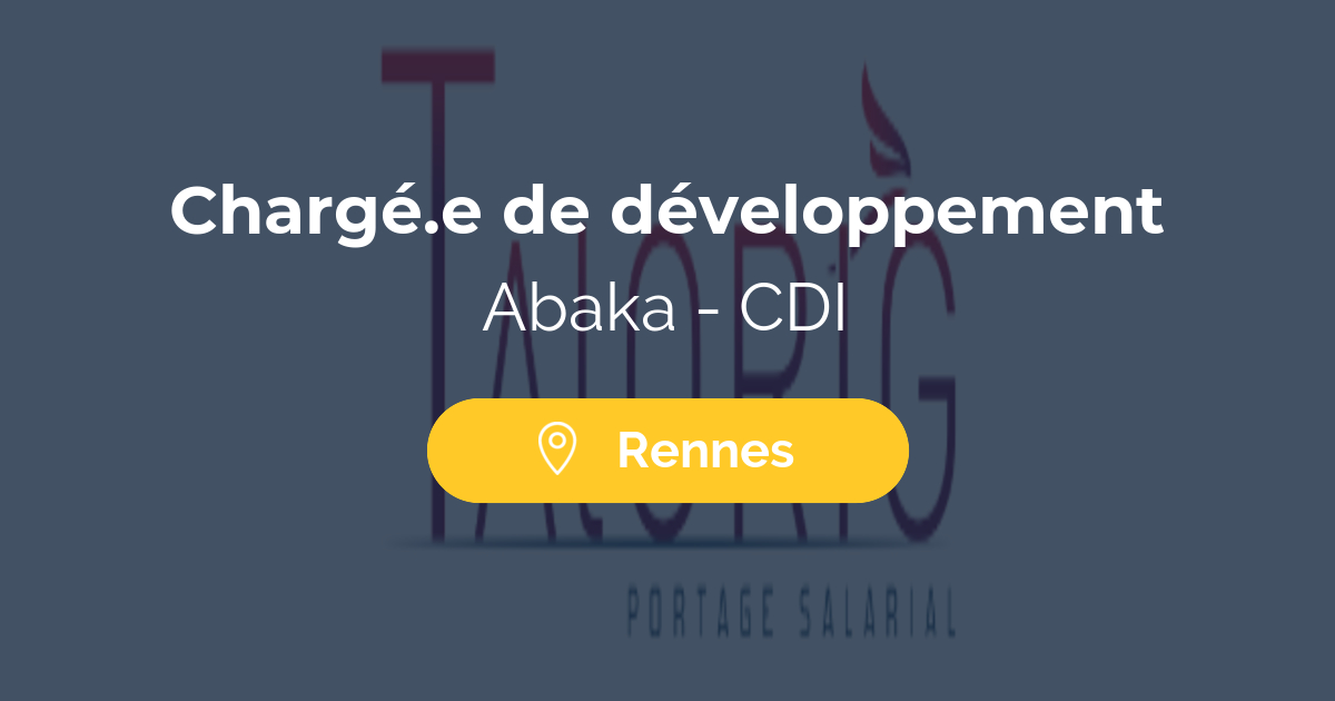 Chargé.e de développement